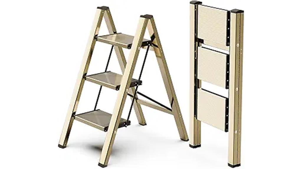 foldable aluminum step ladder