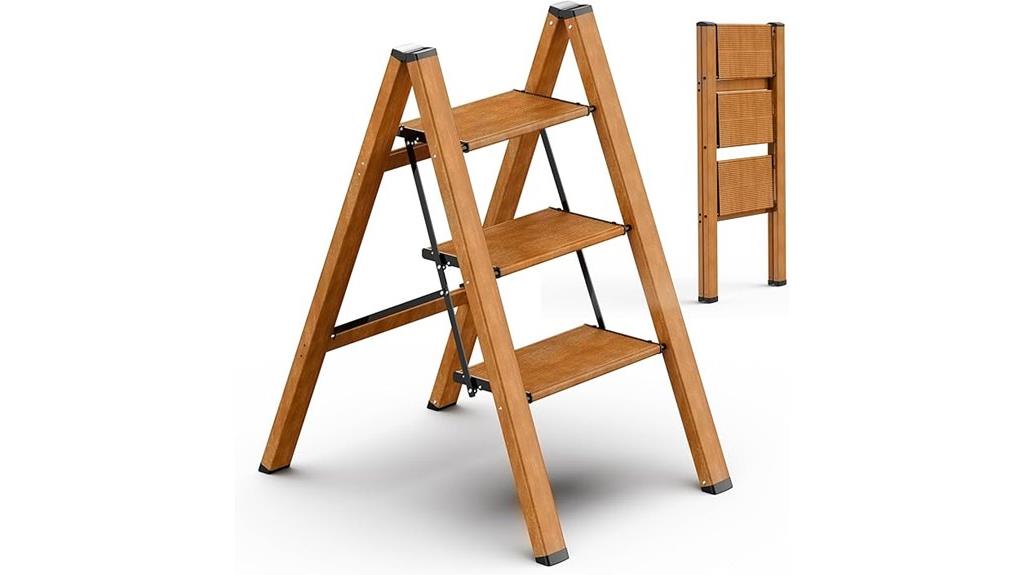 foldable anti slip step ladder