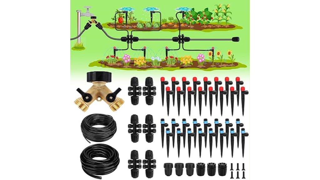 garden drip irrigation setup