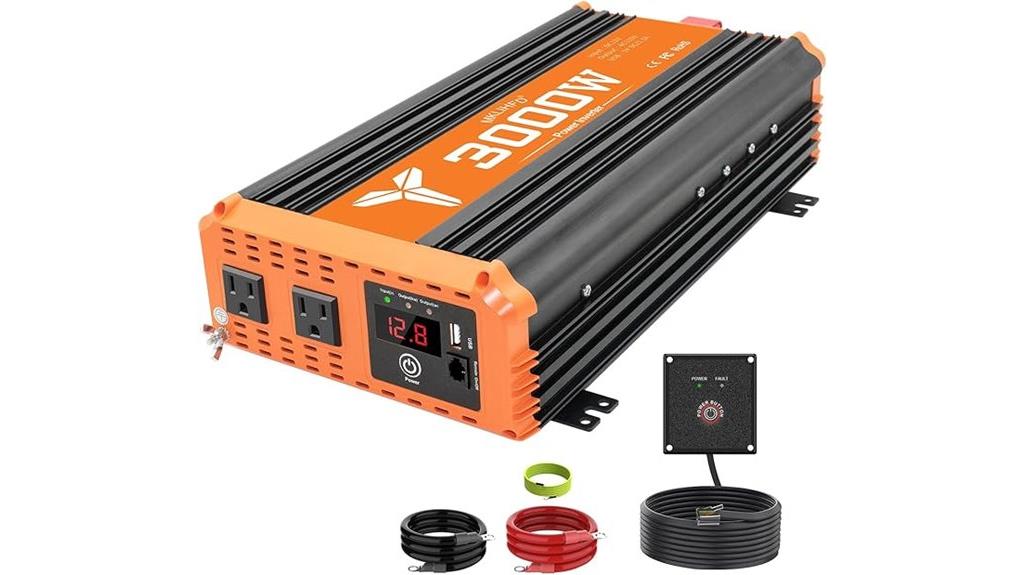 high power inverter with remote