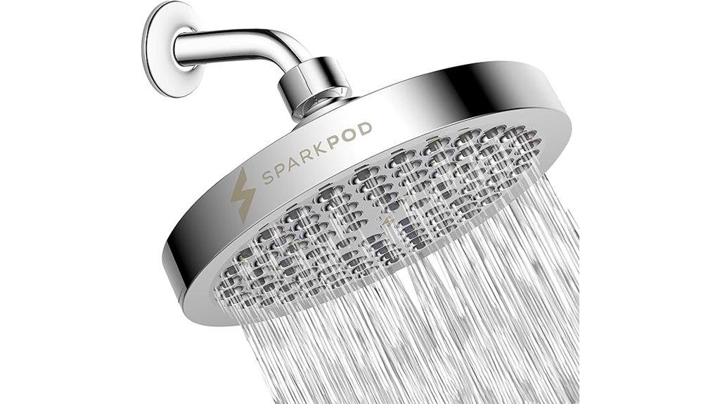 high pressure chrome shower head