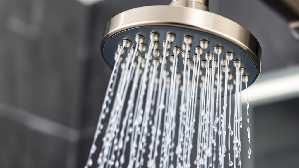 high pressure water efficient shower