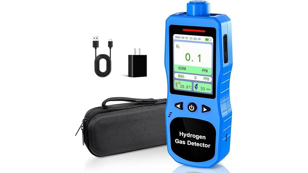 hydrogen detector with alarm