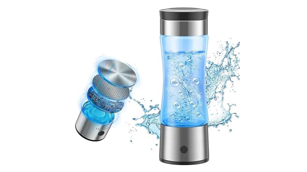 hydrogen infused electrolysis bottle