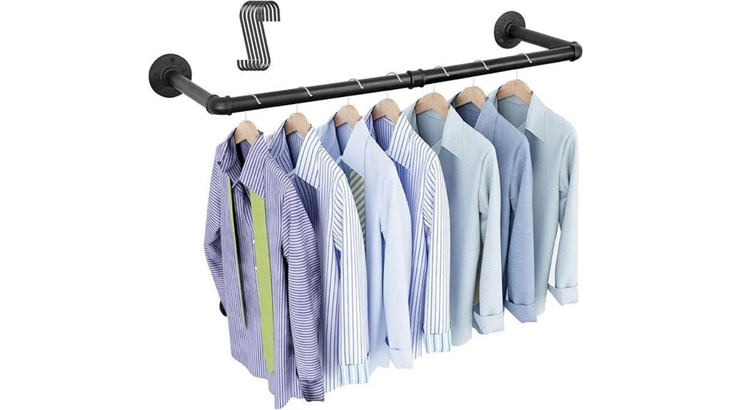industrial pipe clothing rack