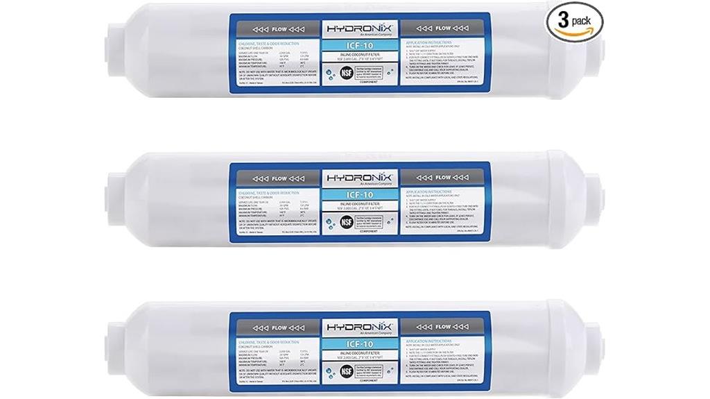 inline carbon water filters
