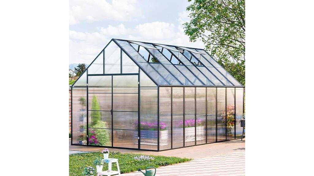 large polycarbonate greenhouse