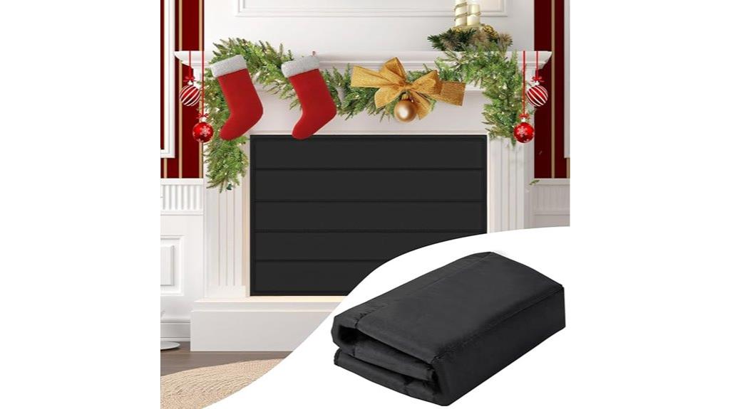 magnetic fireplace draft cover