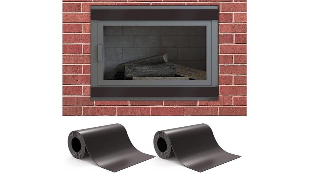 magnetic fireplace draft stopper