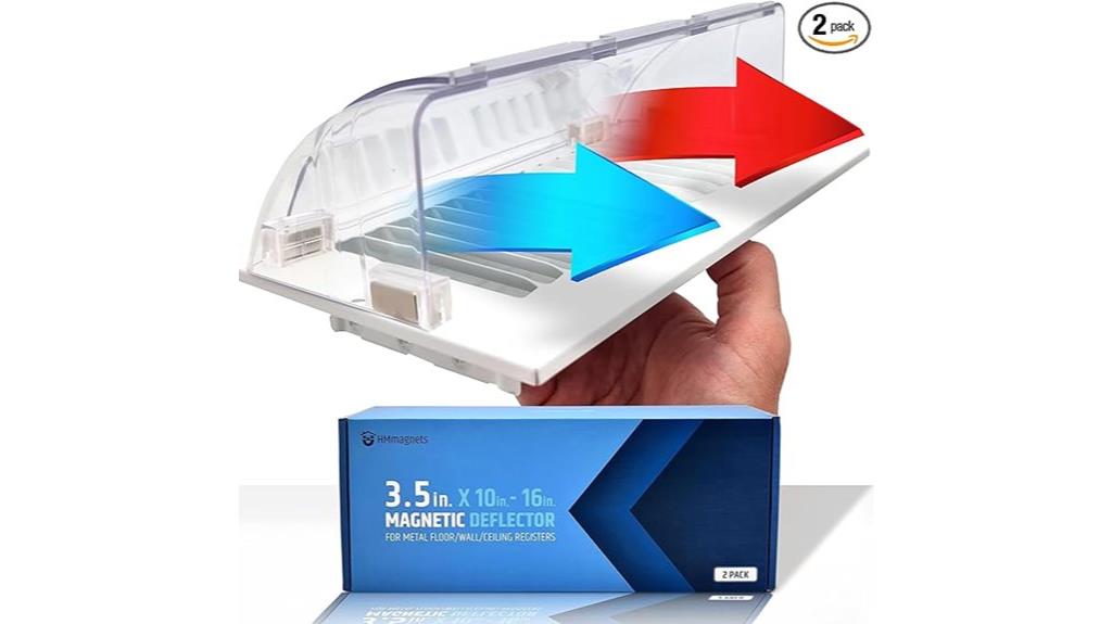magnetic vent deflector pair