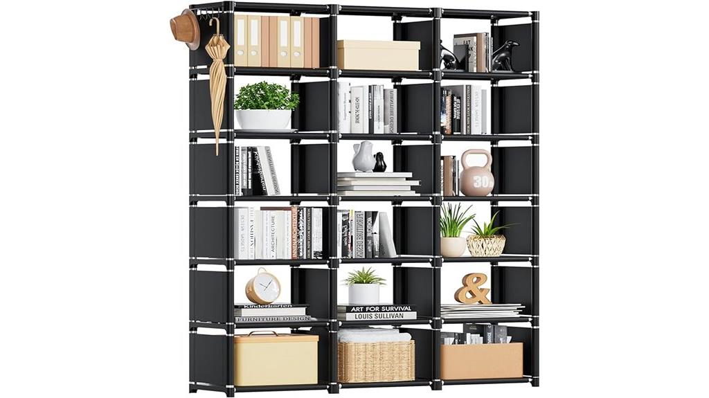 modular 18 cube bookcase