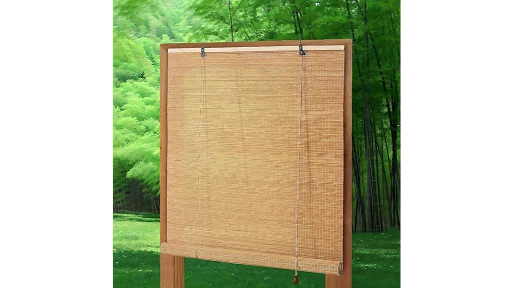 natural bamboo window shades