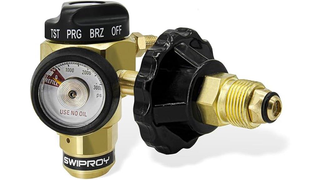 nitrogen purge flowmeter regulator