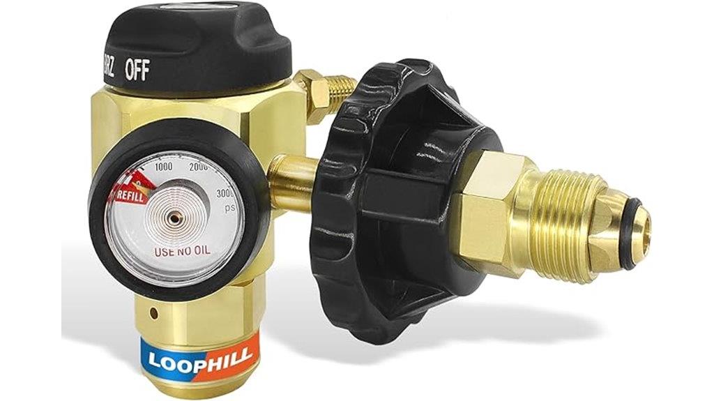 nitrogen regulating valve
