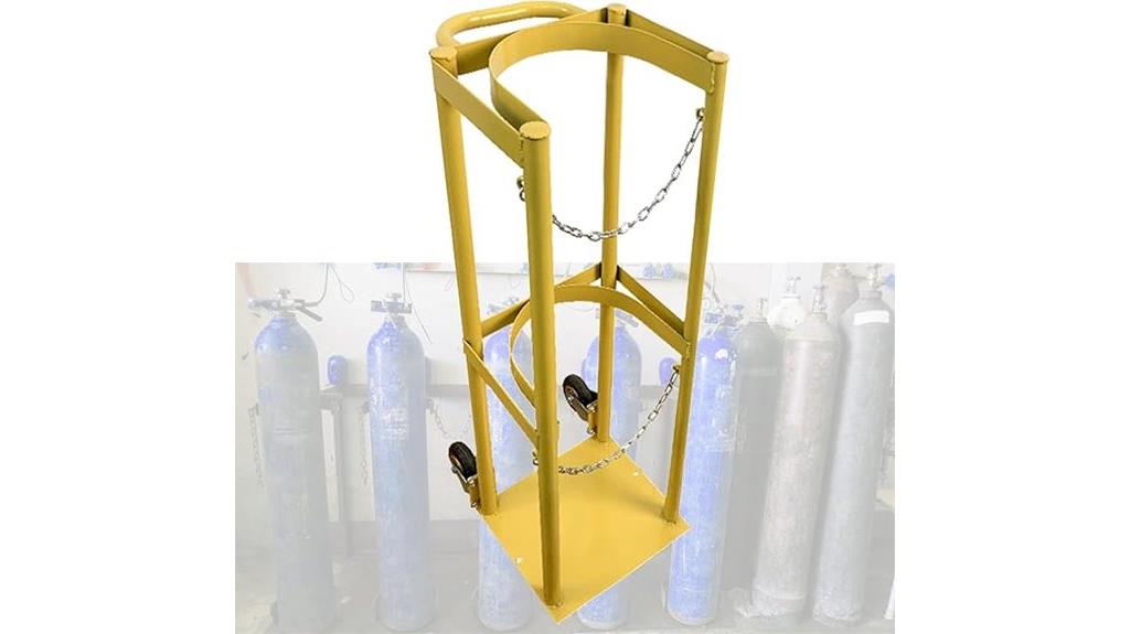 oxygen tank storage rack