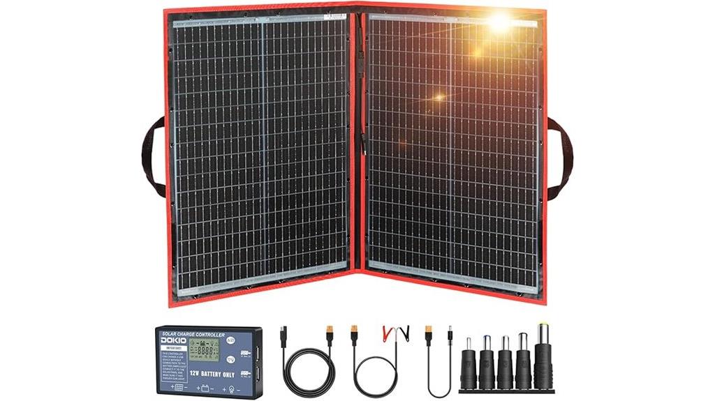 portable 100w foldable solar panel