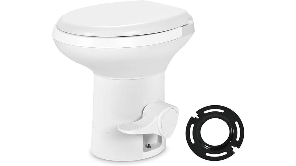 portable rv toilet with pedal