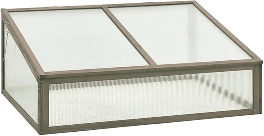 portable wooden cold frame