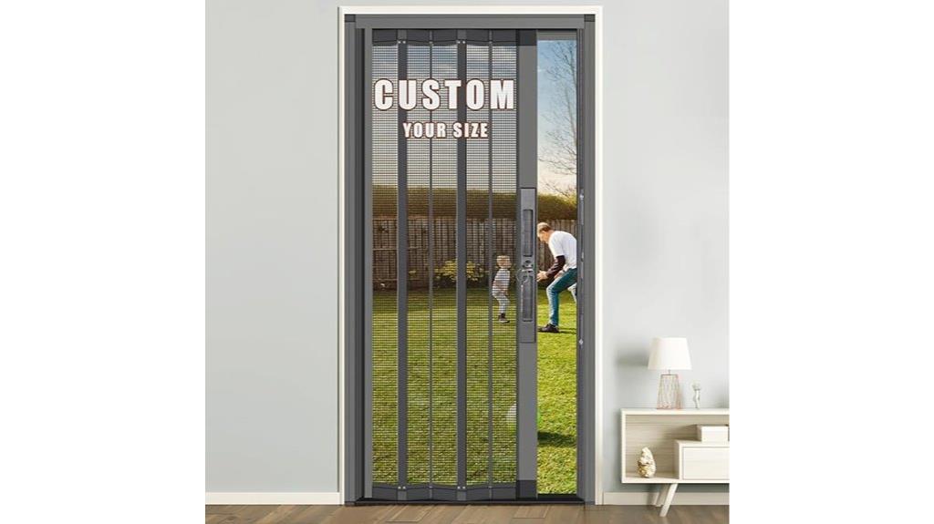 retractable aluminum screen door