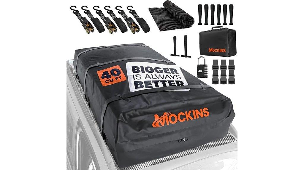 roof cargo bag dimensions