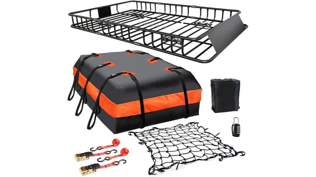 roof rack with waterproof cargo