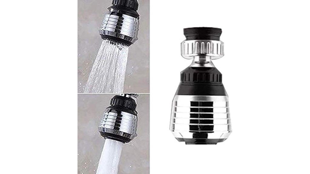 rotatable water saving faucet adapter