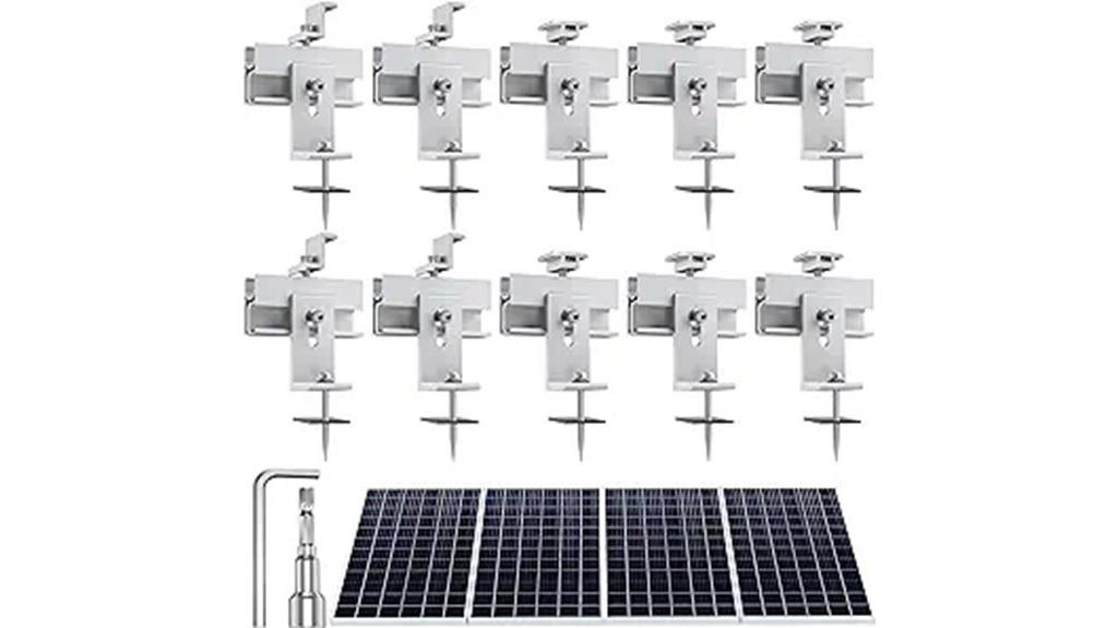 set of ten mounting brackets