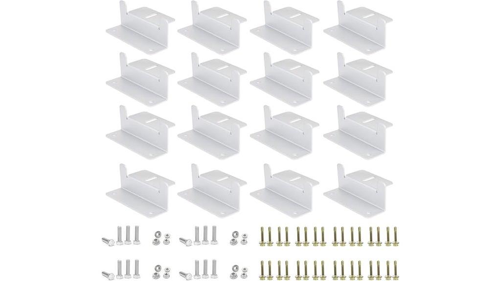 sixteen panel mounting brackets