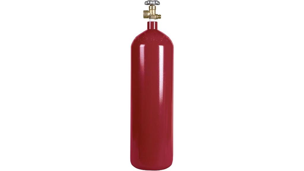 sixty cubic foot steel cylinder
