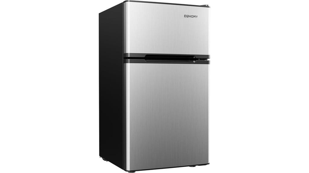 small fridge with freezer