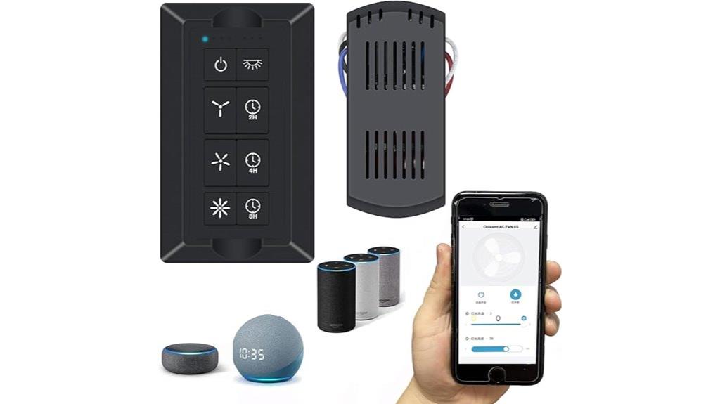 smart black fan switch