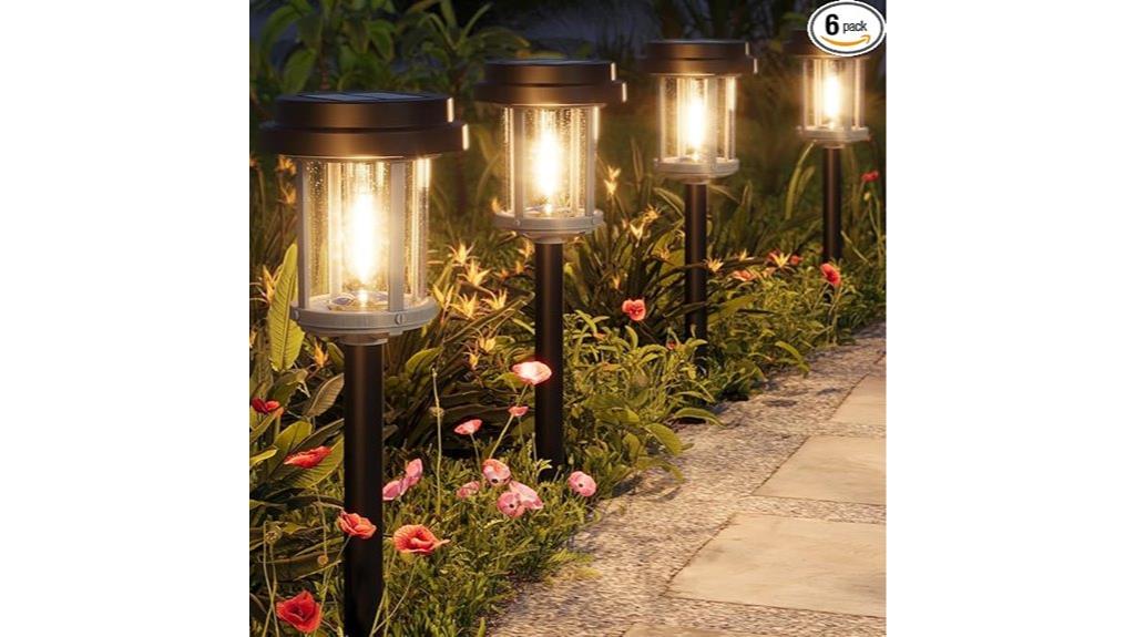 solar garden pathway lights