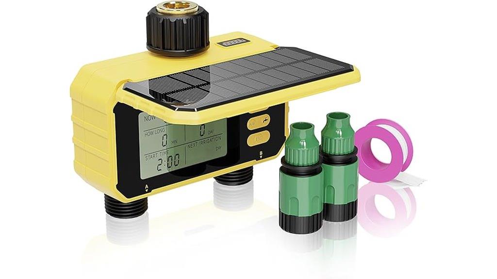 solar garden water timer