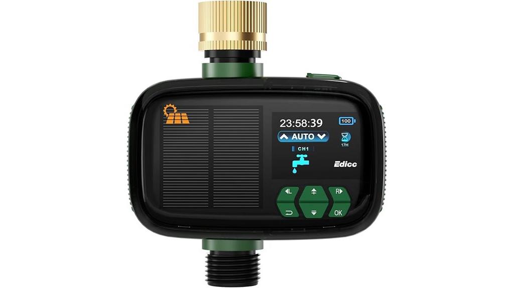 solar powered sprinkler timer