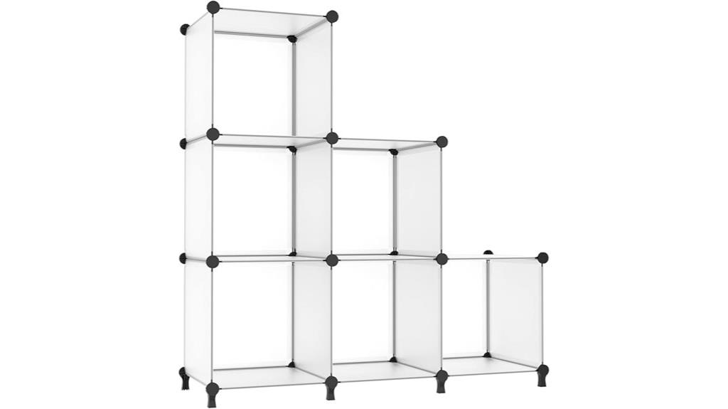 stackable cube storage shelves