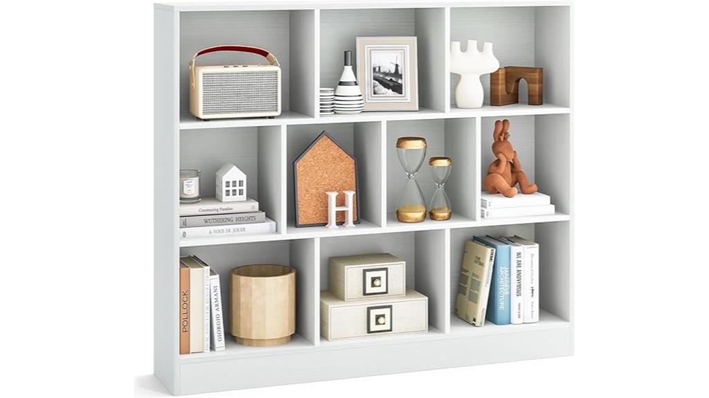 tangkula 10 cube bookcase