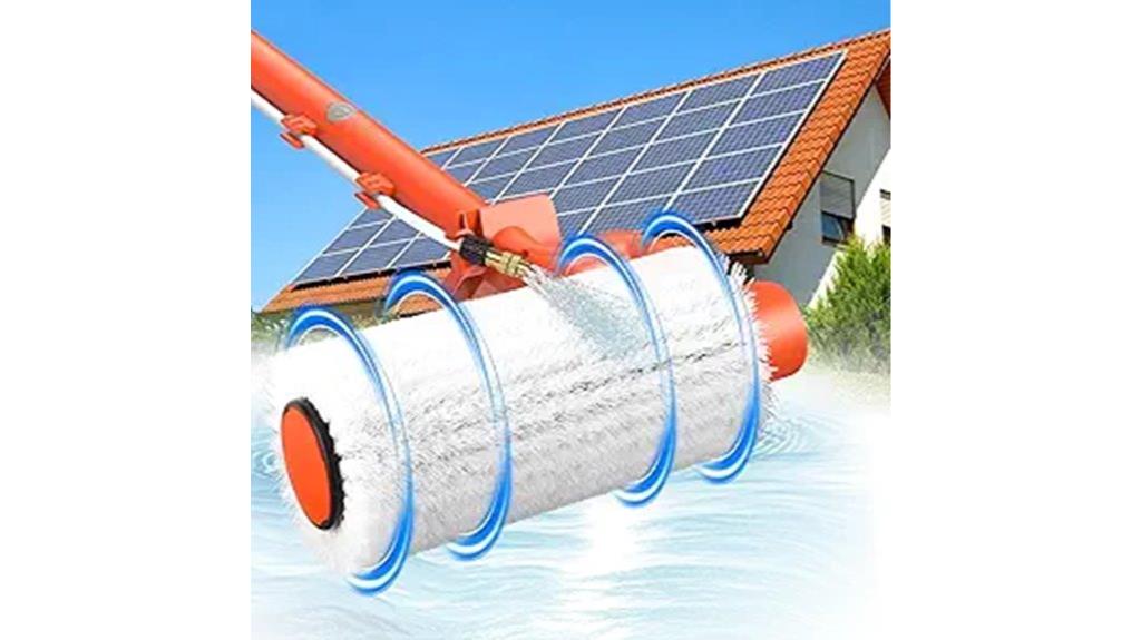 telescopic solar panel brush