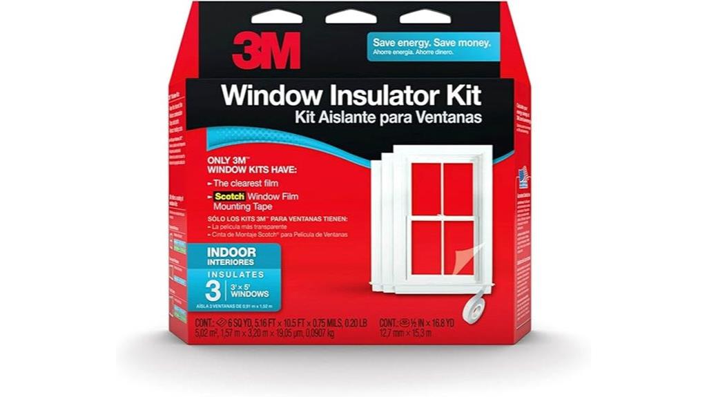 three window insulation kit