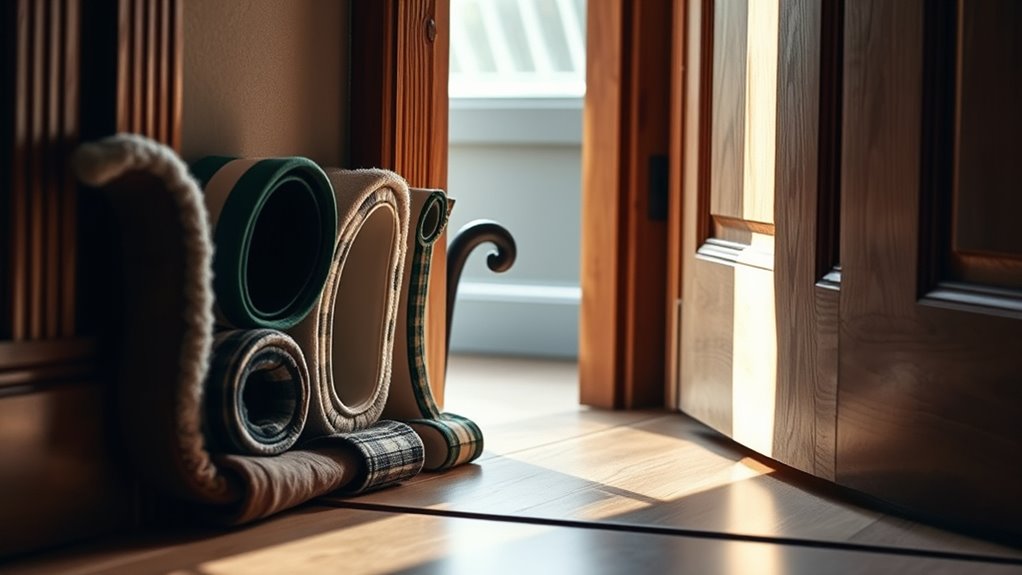 top door draft stopper options