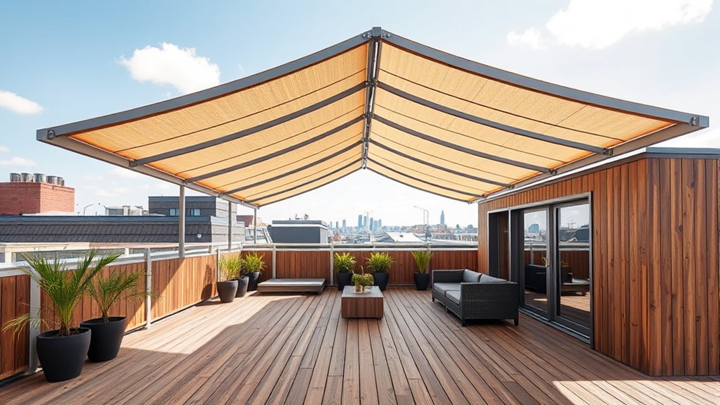 top foldable roof decks