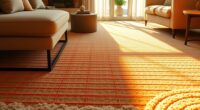 top radiant heating mats