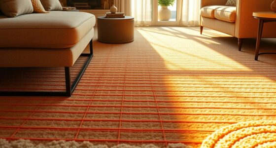 top radiant heating mats