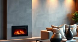 top slim electric fireplace heaters