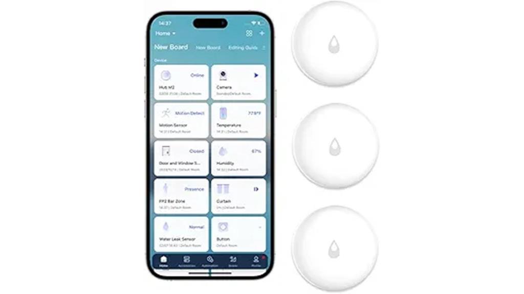 triple water leak sensors