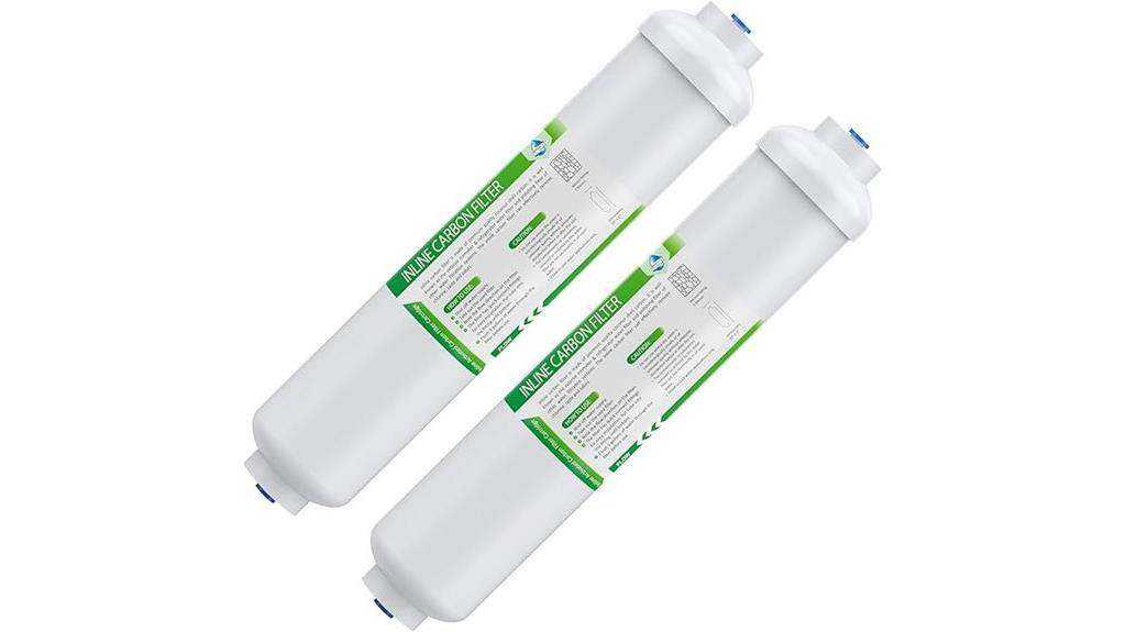 two pack inline water filters