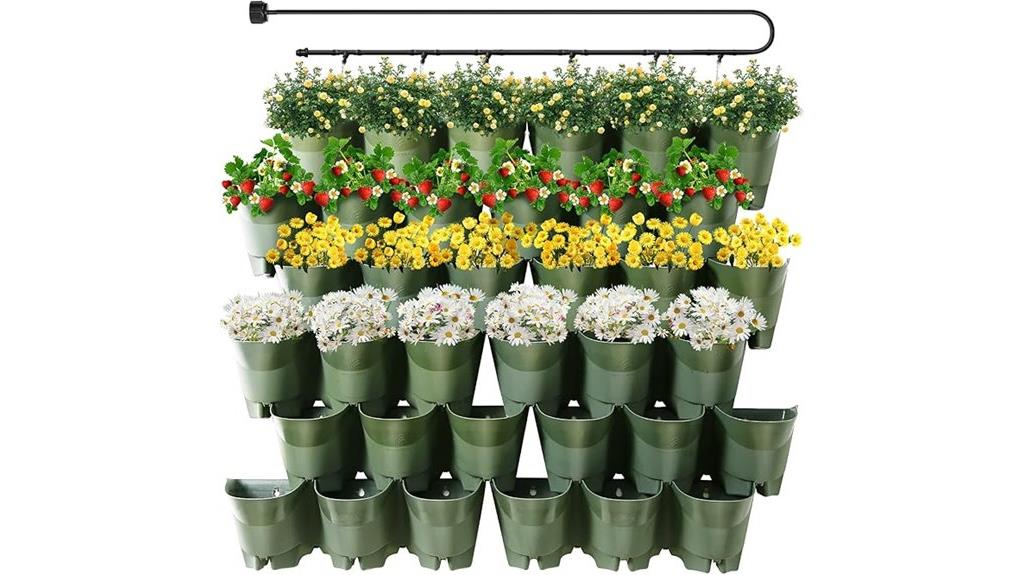 vertical garden with pockets