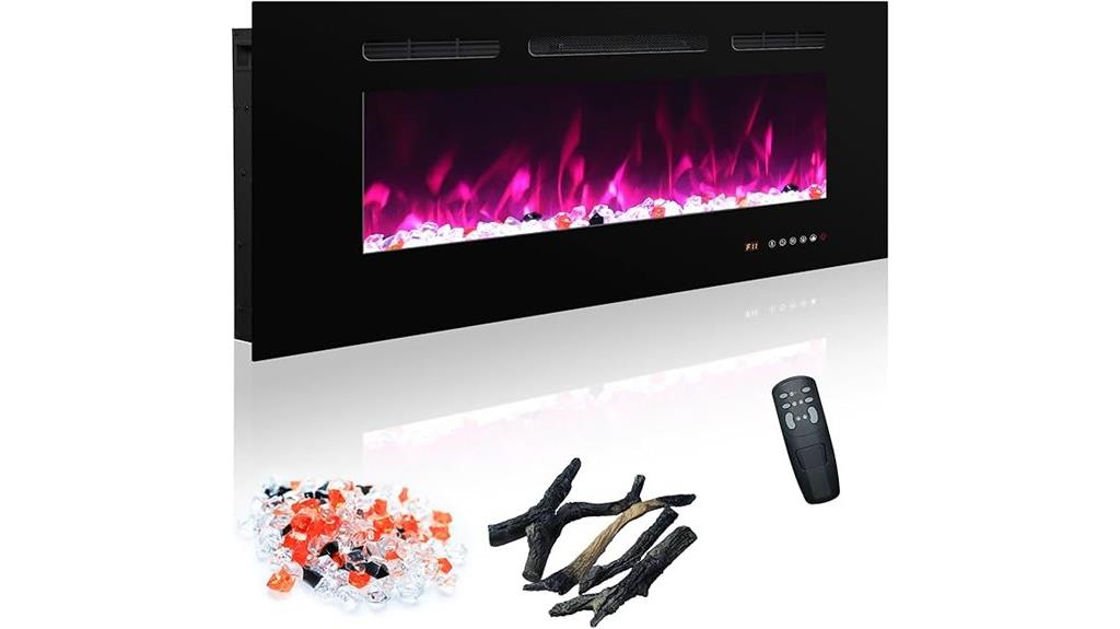 wall mounted electric fireplace