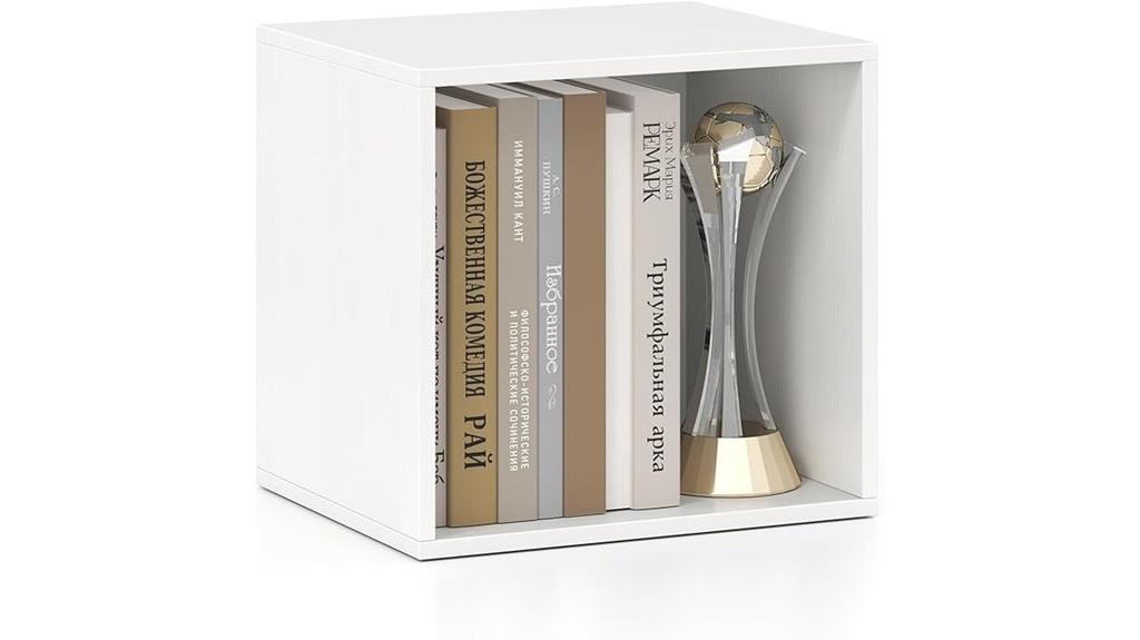 white cubby storage organizer