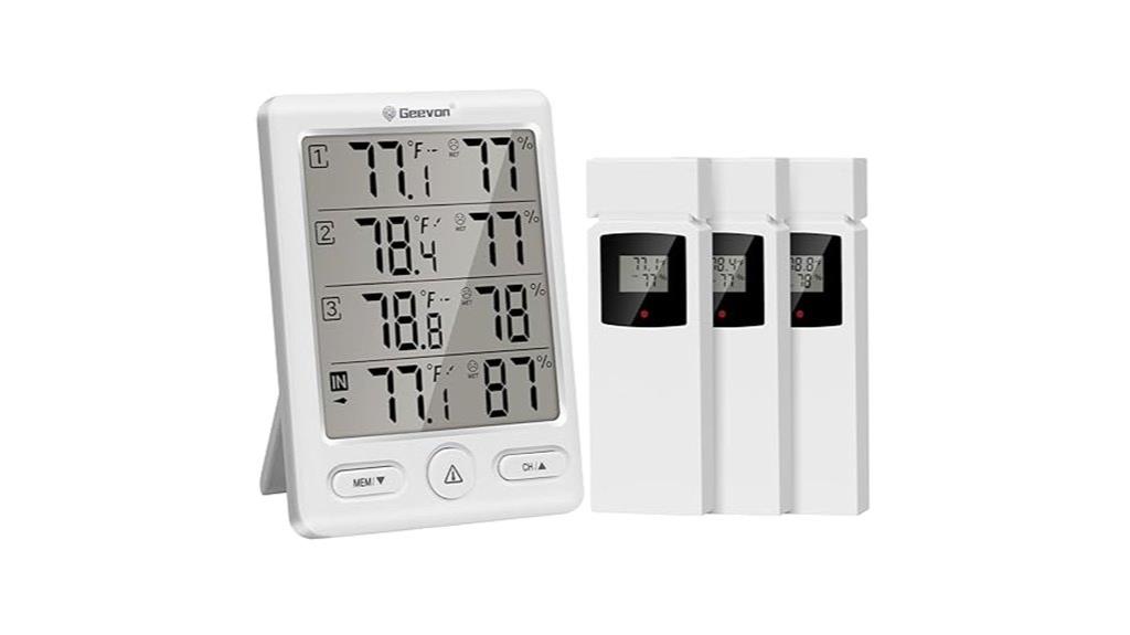 wireless outdoor thermometer with sensors