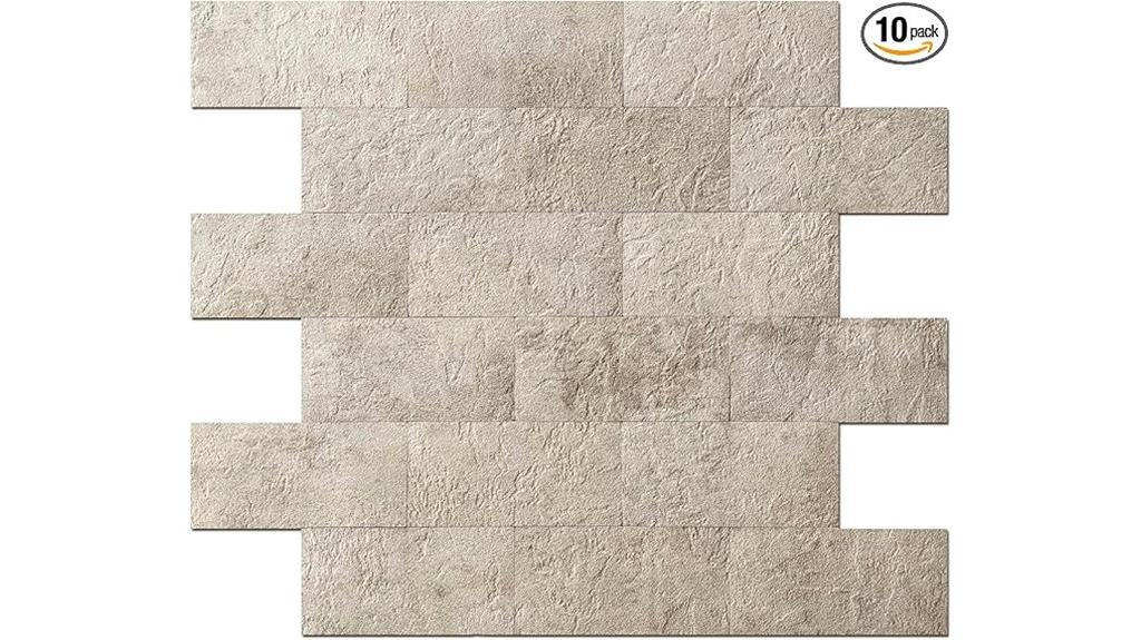 10 pack peel and stick tiles